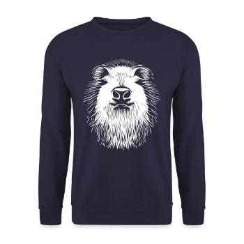 Fastnacht - Karneval - Capybara - Verkleidung - Unisex Pullover - Navy - Vorne - Alina (178cm) & Michal (187cm)
