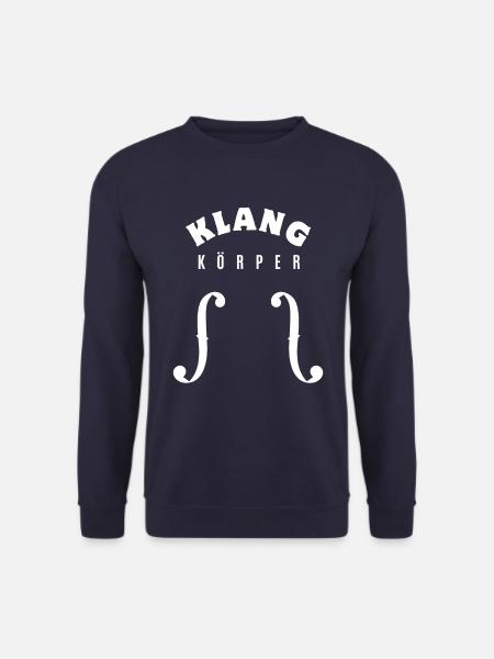 Klangkörper - Musik - Chor - Orchester - F Loch - Unisex Pullover - Navy