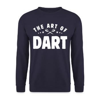 The Art Of Dart - mehr als nur Sport - Kunst - Unisex Pullover - Navy - Vorne - Alina (178cm) & Michal (187cm)