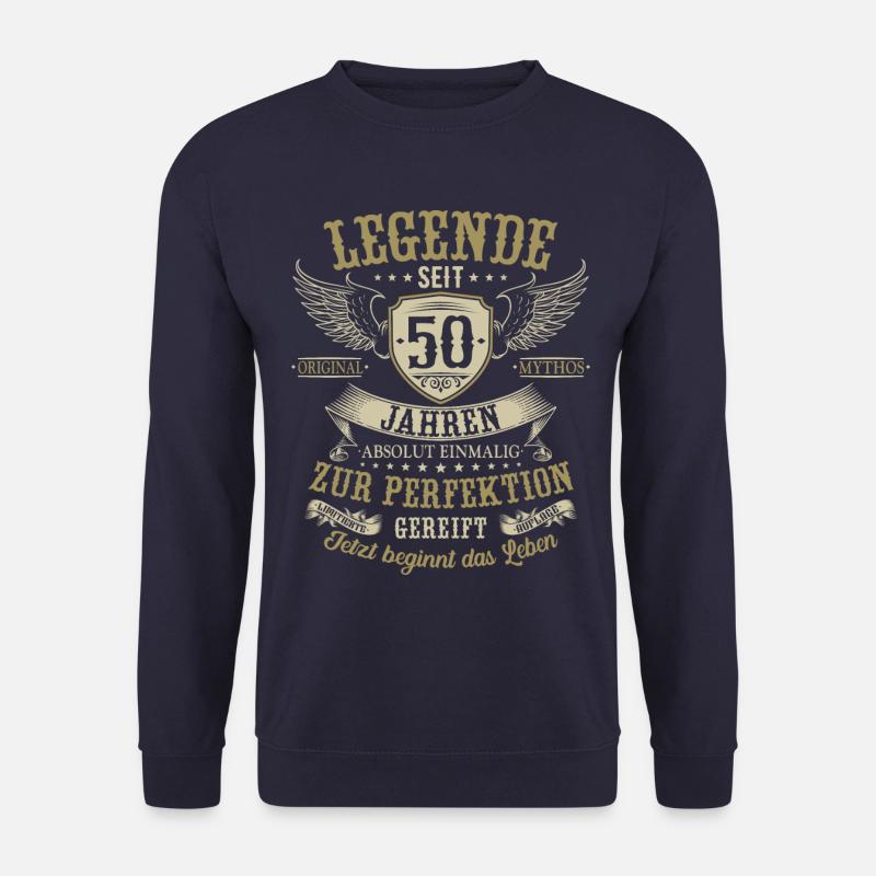 50 Geburtstag Legende Geburtstagsspruch 50 Jahre - Unisex Pullover - Navy