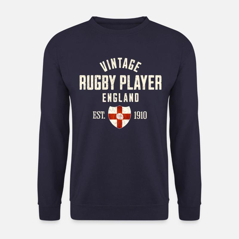 Englischer Vintage-Rugbyspieler - Unisex Pullover - Navy