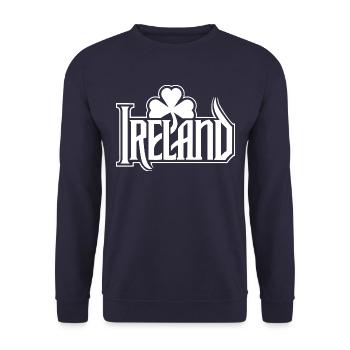 Irlande - Bonne Saint-Patrick - Shamrock - Sweat-shirt Unisexe - marine - Devant - Alina (178cm) & Michal (187cm)