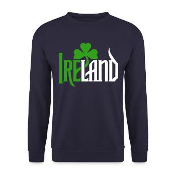 Irlande - Bonne Saint-Patrick - Shamrock - Sweat-shirt Unisexe - marine - Devant - Alina (178cm) & Michal (187cm)