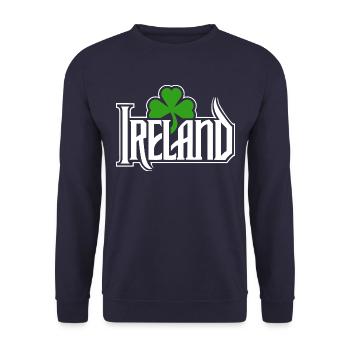 Irlande - Bonne Saint-Patrick - Shamrock - Sweat-shirt Unisexe - marine - Devant - Alina (178cm) & Michal (187cm)