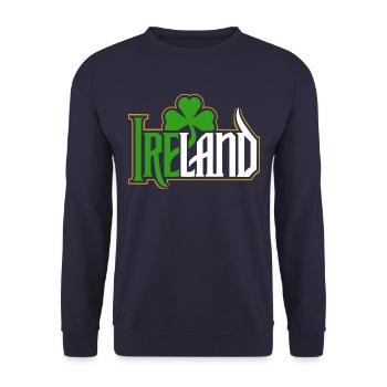 Irlande - Bonne Saint-Patrick - Shamrock - Sweat-shirt Unisexe - marine - Devant - Alina (178cm) & Michal (187cm)