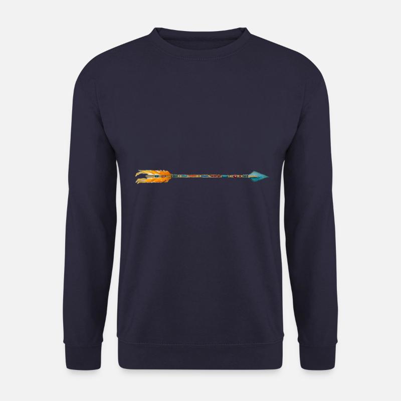 Aquarell Pfeil Boho Symbol Schutz - Unisex Pullover - Navy