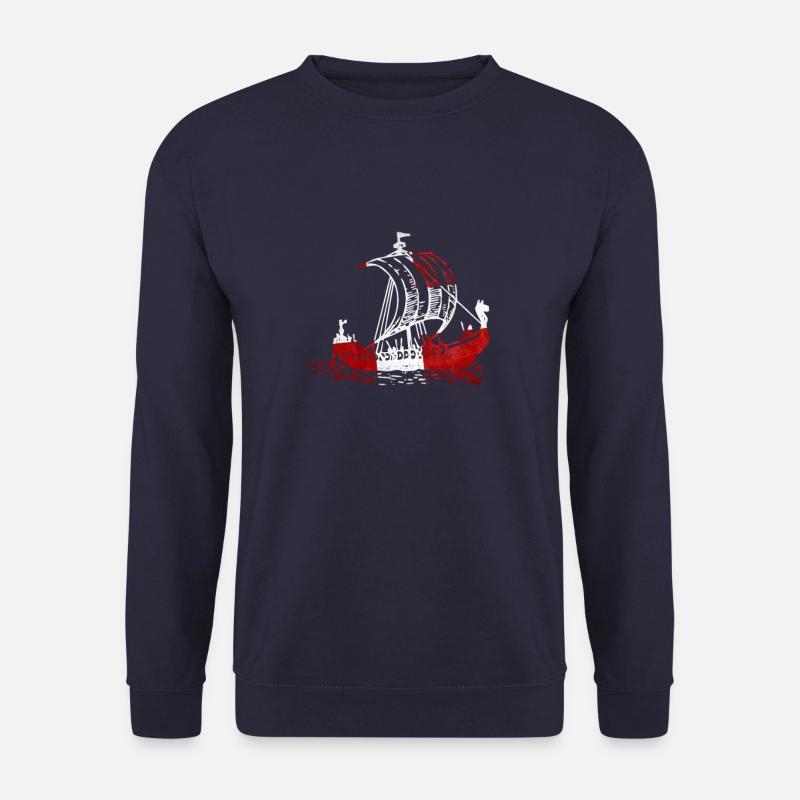 Dänemark Wikinger Schiff - Denmark Viking Ship - Unisex Pullover - Navy