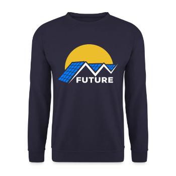 Photovoltaics - Solar Energy - Sun - Future - Unisex Sweatshirt - navy - Front - Alina (178cm) & Michal (187cm)