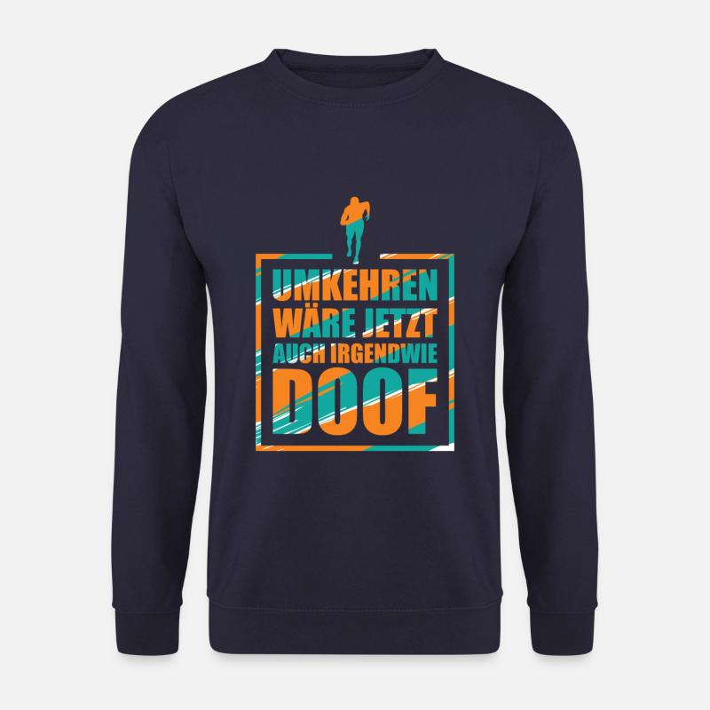 lustiger Spruch Marathon - Unisex Pullover - Navy