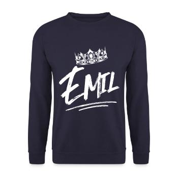 Emil - Unisex Pullover - Navy - Vorne - Alina (178cm) & Michal (187cm)