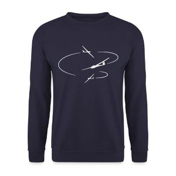Planeurs Airlines Manœuvres de vol Planeurs - Sweat-shirt Unisexe - marine - Devant - Alina (178cm) & Michal (187cm)