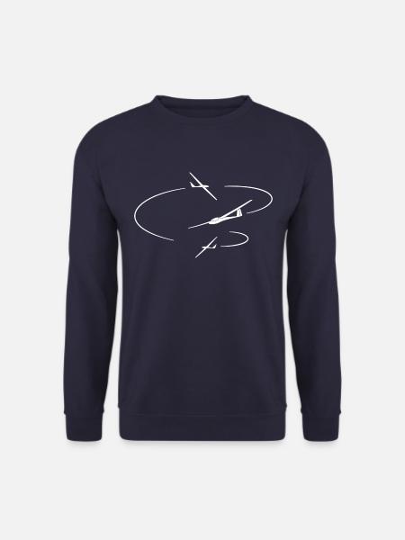 Segelflieger Fluglinien Flugmanöver Segelflugzeug - Unisex Pullover - Navy