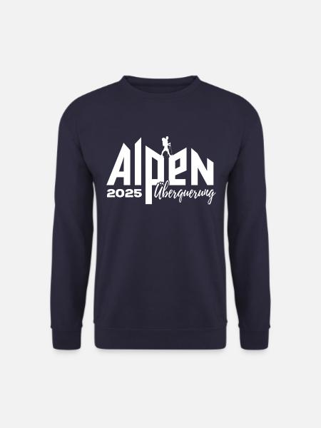 Alpenüberquerung Alpen Überquerung 2025 Wandern - Unisex Pullover - Navy