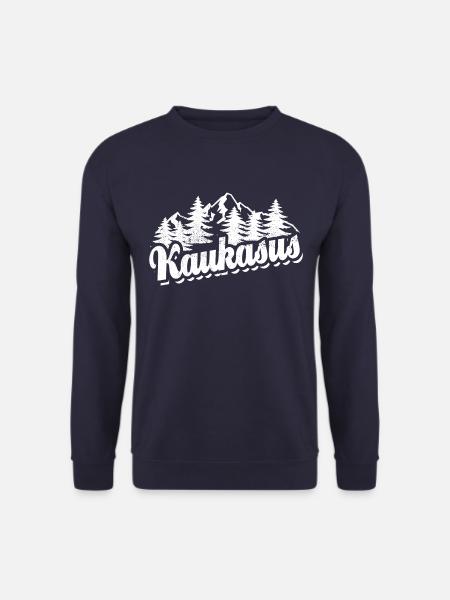 Kaukasus - Wald und Berge Wandern Erholung - Unisex Pullover - Navy