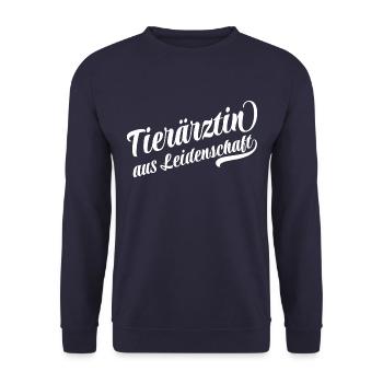 Tierärztin aus Leidenschaft - Unisex Pullover - Navy - Vorne - Alina (178cm) & Michal (187cm)