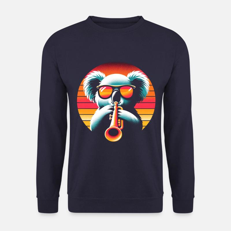 Koala Trompete - Unisex Pullover - Navy