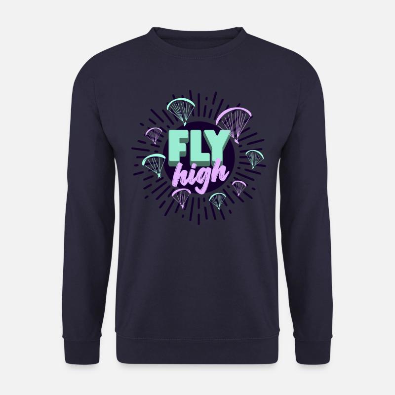 FLY high paraglider - Unisex Sweatshirt - navy