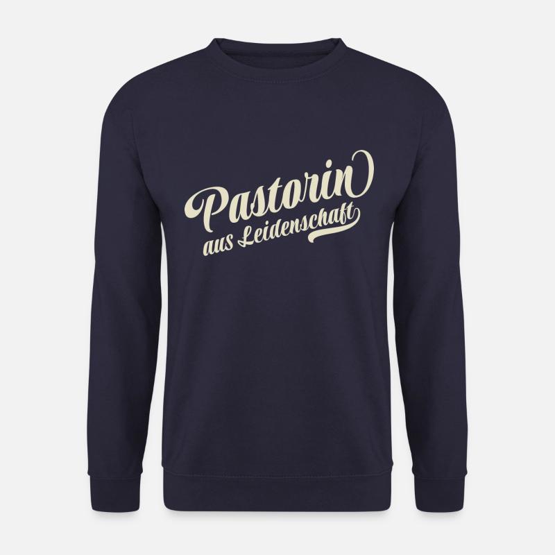 Pastorin aus Leidenschaft - Motivation und Erfolg - Unisex Pullover - Navy