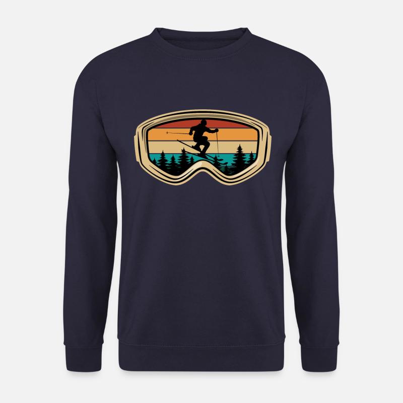 Ski, Skibrille, Apres Ski, Wintersport, Skiurlaub - Unisex Pullover - Navy