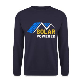 Énergie solaire, Photovoltaïque, Énergie solaire, Soleil - Sweat-shirt Unisexe - marine - Devant - Alina (178cm) & Michal (187cm)