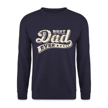 Meilleur papa de tous les temps - Meilleur papa - Fête des pères - Sweat-shirt Unisexe - marine - Devant - Alina (178cm) & Michal (187cm)
