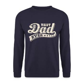Meilleur papa de tous les temps - Meilleur papa - Fête des pères - Sweat-shirt Unisexe - marine - Devant - Alina (178cm) & Michal (187cm)