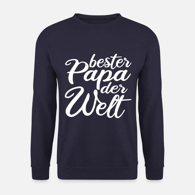 Vatertag - bester Papa der Welt Vatertag Geschenk - Unisex Pullover - Navy
