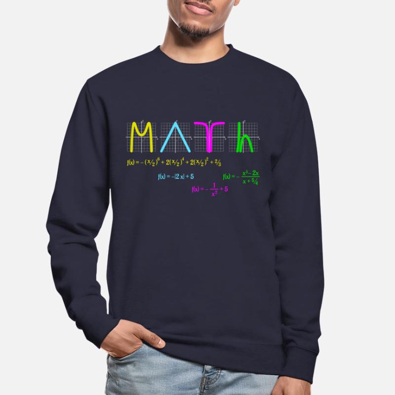 Math with Functions colored Unisex Pullover