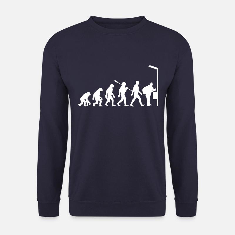 Evolution - Flaschen sammeln - Armut - Unisex Pullover - Navy