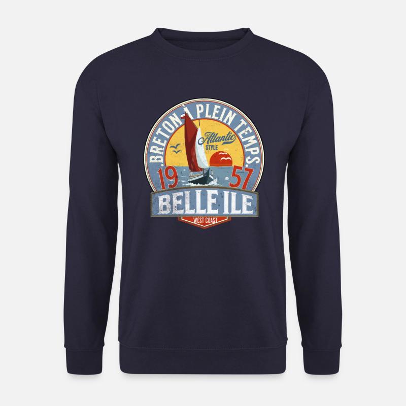 Bretonische Vollzeit-Studentin Belle Ile - Unisex Pullover - Navy