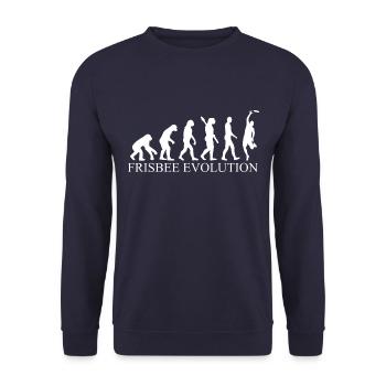 Frisbee Evolution - Unisex Pullover - Navy - Vorne - Alina (178cm) & Michal (187cm)