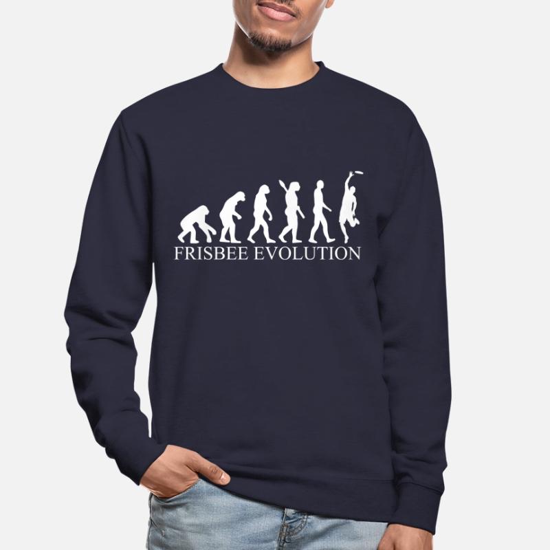 Frisbee evolution Unisex Sweatshirt