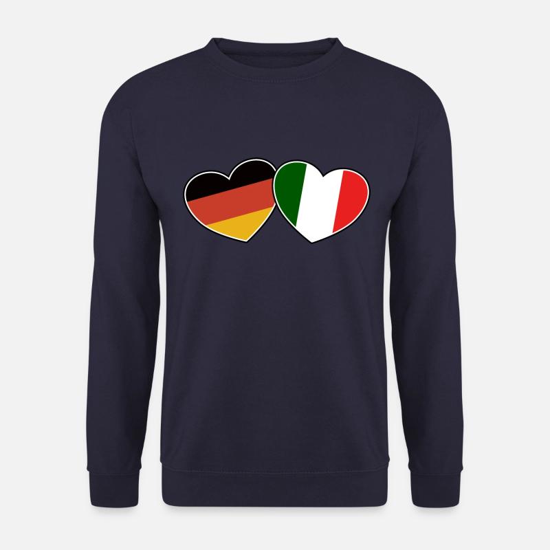 Deutsch Italienische Freundschaft - Geschenk - Unisex Pullover - Navy