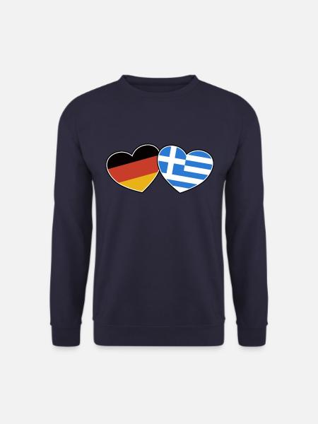 Deutsch Griechische Freundschaft - Geschenk - Unisex Pullover - Navy