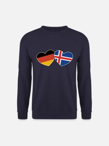 German Icelandic Friendship - Gift - Unisex Sweatshirt - navy