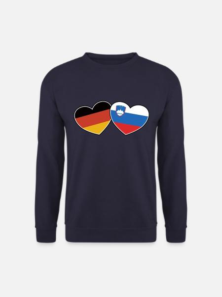 German Slovenian Friendship - Gift - Unisex Sweatshirt - navy