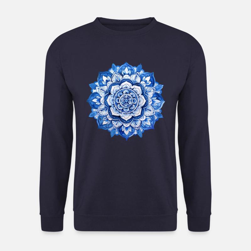 Blaues Mandala - Unisex Pullover - Navy