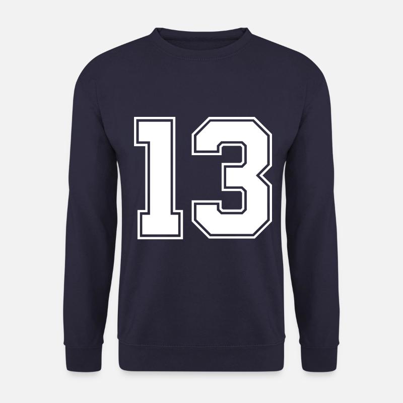13 Zahl Trikot - Unisex Pullover - Navy