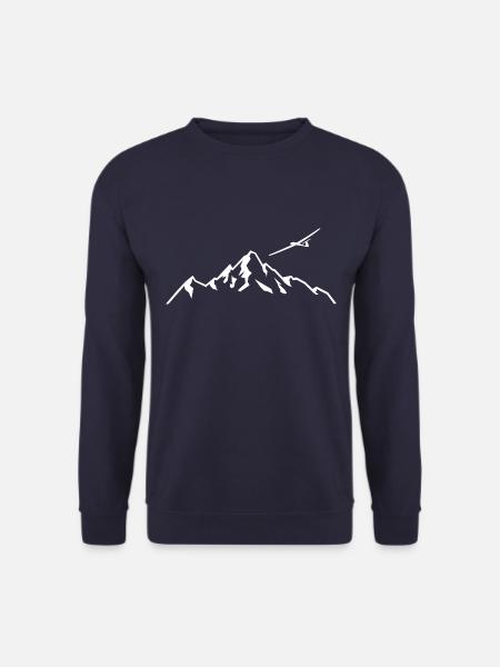 Gliders and Mountains - Glider Thermals - Unisex Sweatshirt - navy