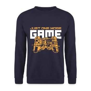 gamepad gamer - Unisex Sweatshirt - navy - Front - Alina (178cm) & Michal (187cm)
