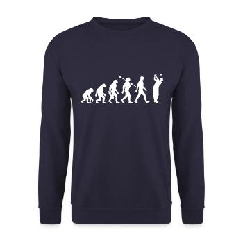 Evolution Golf - Golfspieler - Unisex Pullover - Navy - Vorne - Alina (178cm) & Michal (187cm)