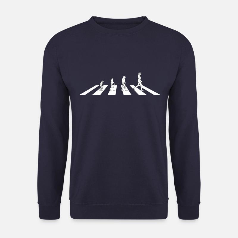Die Evolution am Zebrastreifen - Abbey Road - Unisex Pullover - Navy