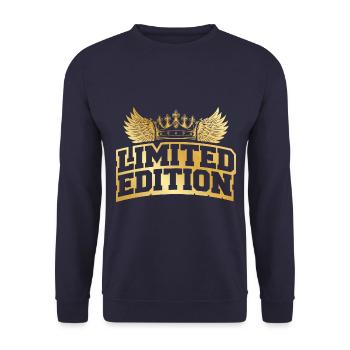Limited Edition Krone - Sweat-shirt Unisexe - marine - Devant - Alina (178cm) & Michal (187cm)