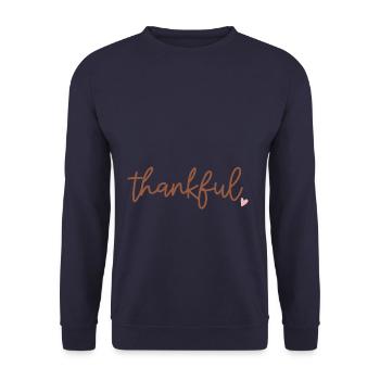 Action de grâce - Sweat-shirt Unisexe - marine - Devant - Alina (178cm) & Michal (187cm)