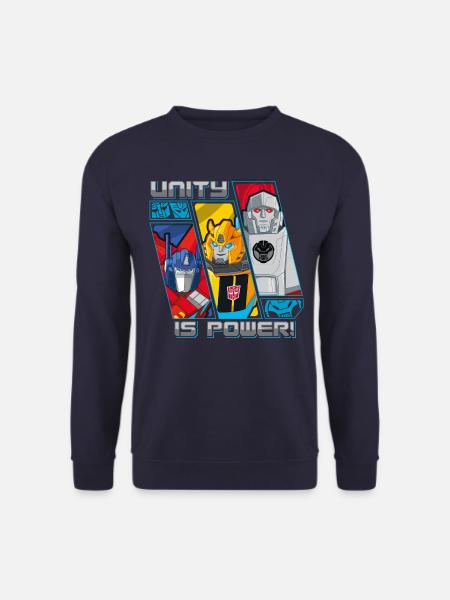 Transformers Earth Spark Optimus Prime Bumblebee - Unisex Pullover - Navy