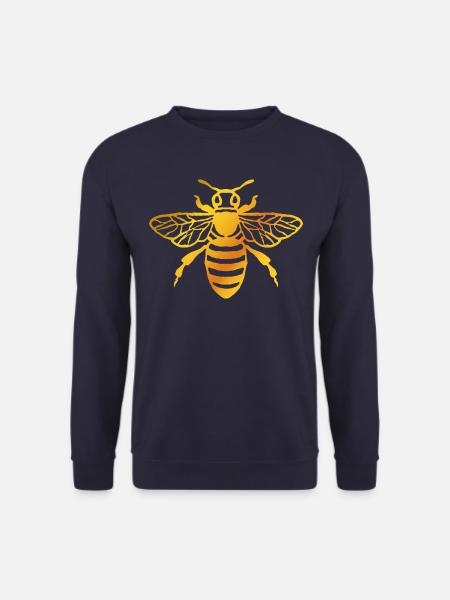 Bienenflüsterer - Biene - Imker- Honig - Gold - Unisex Pullover - Navy