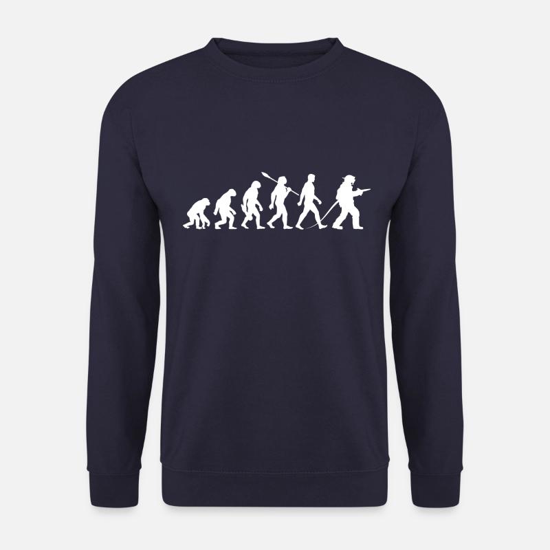 Evolution - Feuerwehr - Feuerwehrmann - Unisex Pullover - Navy