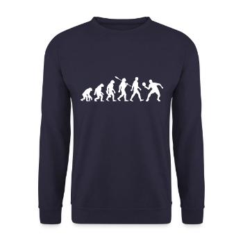 Evolution - Table tennis - Ping Pong - Sweat-shirt Unisexe - marine - Devant - Alina (178cm) & Michal (187cm)