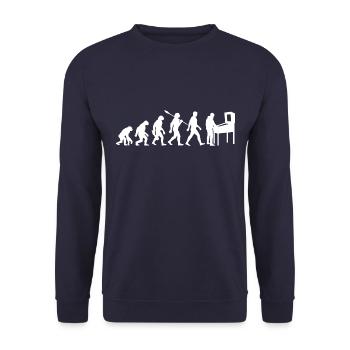 Evolution - Pinball - Flipper - Automat - Unisex Pullover - Navy - Vorne - Alina (178cm) & Michal (187cm)