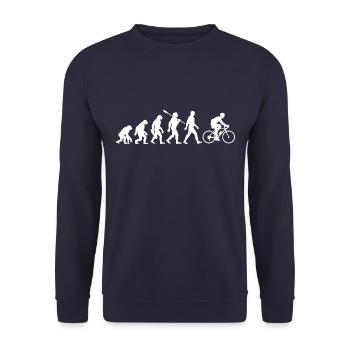 Evolution Cycling - Cycling - Cycling - Unisex Sweatshirt - navy - Front - Alina (178cm) & Michal (187cm)